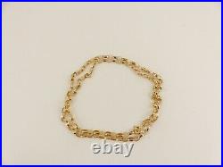 9ct Gold Chain Round Belcher Solid Link Hallmarked 20'' 5.5 grams with Gift Box