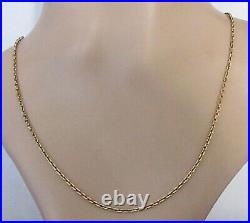 9ct Gold Chain Vintage 9ct Yellow Gold Cable Chain (20 inches)