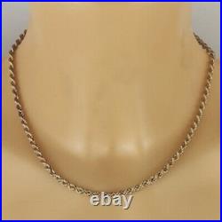 9ct Gold Classic Vintage Rope Chain Necklace