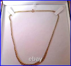 9ct Gold Cleopatra Vintage Graduated Link Necklace-beautiful