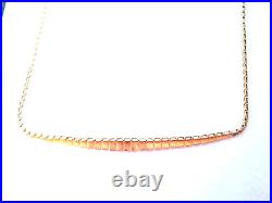 9ct Gold Cleopatra Vintage Graduated Link Necklace-beautiful