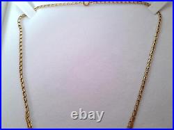 9ct Gold Cleopatra Vintage Graduated Link Necklace-beautiful