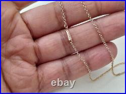 9ct Gold Cross and Belcher Chain Vintage Light Weight Unique Clasp