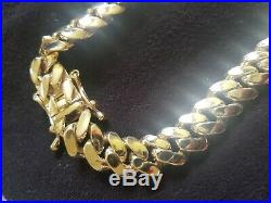 9ct Gold Cuban Chain Necklace 26 273g brand new solid gold