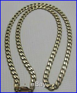 9ct Gold Curb Chain 21.2g