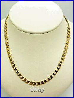 9ct Gold Curb Chain 4.5mm 21