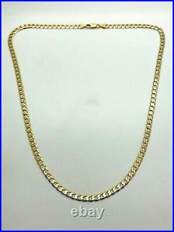 9ct Gold Curb Chain 4.5mm 21