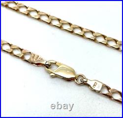 9ct Gold Curb Chain 9ct Yellow Gold Hallmarked 19 inch 3.5mm Chain Necklace