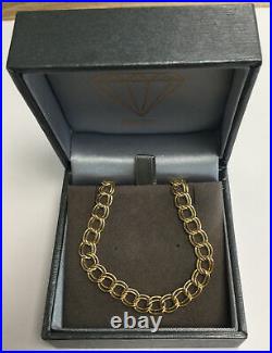 9ct Gold Curb Chain Double Curb Link Hallmarked 18 Inch (46cm) 7.6 Grams