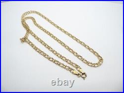 9ct Gold Curb Chain Double Link Hallmarked 3 grams 18'' with gift box