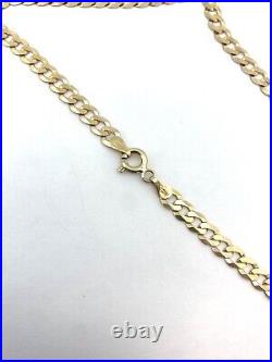 9ct Gold Curb Chain Gents 18 in length 4mm in width 6.8g of solid 9ct jewellery
