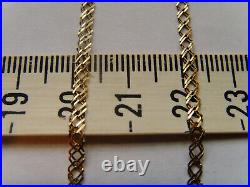 9ct Gold Curb Chain Nice Double Link Design 16.5 Inch or 42cm Length Hallmarked