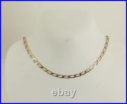 9ct Gold Curb Chain Solid Link Hallmarked 3.3 grams 18'' with gift box