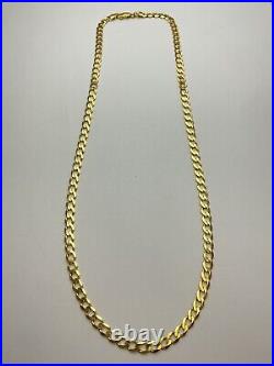 9ct Gold Curb Chain UK Hallmarked Yellow Gold 20 9CT GOLD NECKLACE