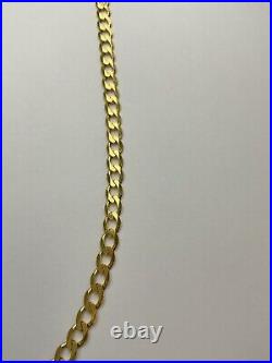 9ct Gold Curb Chain UK Hallmarked Yellow Gold 20 9CT GOLD NECKLACE