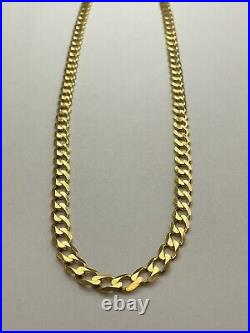 9ct Gold Curb Chain UK Hallmarked Yellow Gold 20 9CT GOLD NECKLACE