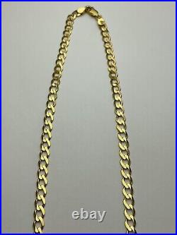 9ct Gold Curb Chain UK Hallmarked Yellow Gold 20 9CT GOLD NECKLACE