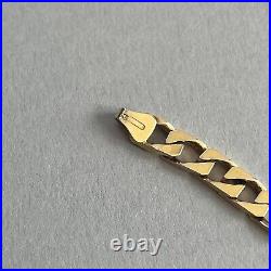 9ct Gold Curb Link Bracelet 11.28g Heavy Italian 21cm UnOaerre Hallmarked 9k 375