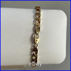 9ct Gold Curb Link Bracelet 11.28g Heavy Italian 21cm UnOaerre Hallmarked 9k 375