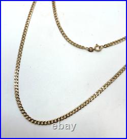 9ct Gold Curb Link Chain 9ct Yellow Gold Hallmarked 24 inch Curb Chain Necklace
