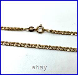9ct Gold Curb Link Chain 9ct Yellow Gold Hallmarked 24 inch Curb Chain Necklace
