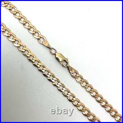 9ct Gold Curb Link Chain 9k Yellow Gold Hallmarked Curb Chain 19 Inch 4mm