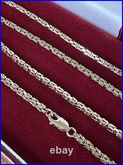 9ct Gold Curb Link Chain Necklace 16.57g Hallmarked 22 Long In Perfect Conditio