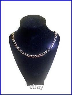 9ct Gold Curb Necklace 20 Inch 19.5 grams