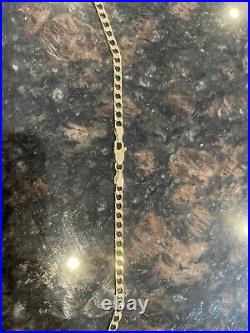 9ct Gold Curb Necklace 61cm 9.44 Grams