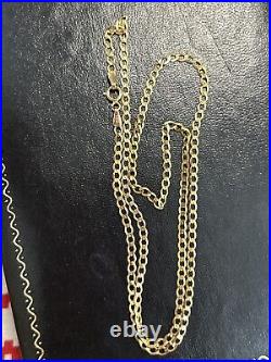 9ct Gold Curb Necklace New 3grams