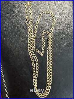 9ct Gold Curb Necklace New 3grams