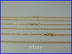 9ct Gold Diamond Cut Belcher Chain 16,18,20,22,24,28 inch 9cn05/0063