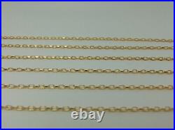 9ct Gold Diamond Cut Belcher Chain 16,18,20,22,24,28 inch 9cn05/0063