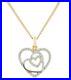9ct-Gold-Diamond-Heart-Pendant-Necklace-18-inch-Chain-01-lwk