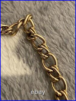 9ct Gold Fancy Link Necklace 11.4 Grams Hollow Links 44cm Freepost Uk