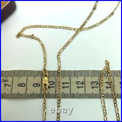 9ct Gold Figaro Chain Necklace 9ct Yellow Gold Hallmarked 2mm Chain 30 Inch