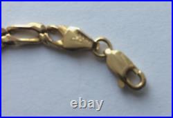 9ct Gold Figaro Link Style Chain 18, Inches Long, London 1994, 14.47 Grams