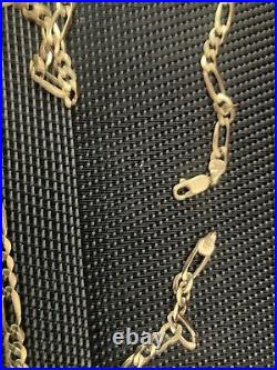 9ct Gold Figaro curb Chain necklace 22 13.26g Hallmarked 375