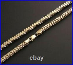 9ct Gold Franco Chain Necklace 18 INCH UK Hallmarked