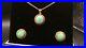 9ct-Gold-Green-Jade-Pendant-Necklace-Earrings-Set-16-Curb-Link-Chain-01-vw
