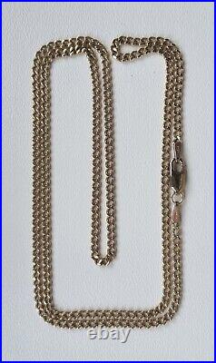 9ct Gold Hallmarked Chain Necklace 375 Used No Box 6.8g