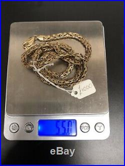 9ct Gold Heavy Chain 55g (ms266)