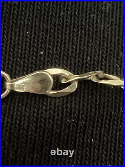 9ct Gold Heavy Diamond Cut Figaro Chain 18 Long In Excellent Condition