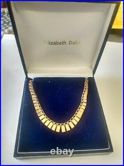 9ct Gold Ladies Cleopatra Necklace Hallmarked Great Gift 16