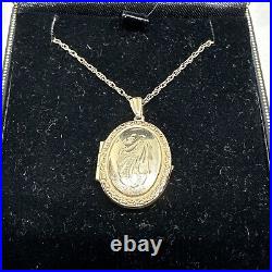 9ct Gold Locket And Chain Not Scrap