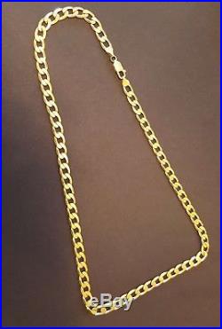 9ct Gold Mens Chain. Curb Link Style. 39.5g. Ideal Christmas / Birthday Gift