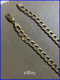 9ct Gold Mens Curb Necklace Chain 30.74 GRAMS Fully U. K. Hallmarked NOT SCRAP