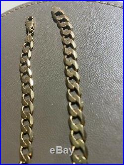 9ct Gold Mens Curb Necklace Chain 30.74 GRAMS Fully U. K. Hallmarked NOT SCRAP