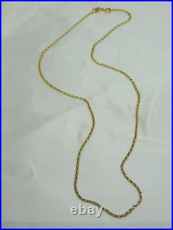 9ct Gold Mini Belcher Link 16 Chain