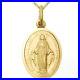 9ct-Gold-Miraculous-Mary-Medal-Pendant-Necklace-With-18-Chain-Madonna-Medal-01-qvj